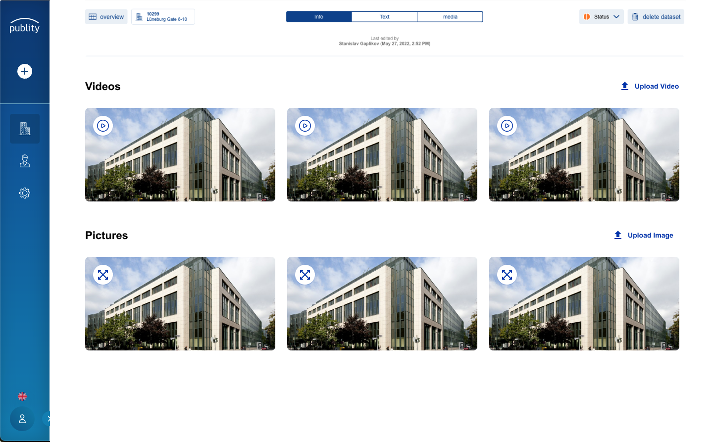 publity Dashboard