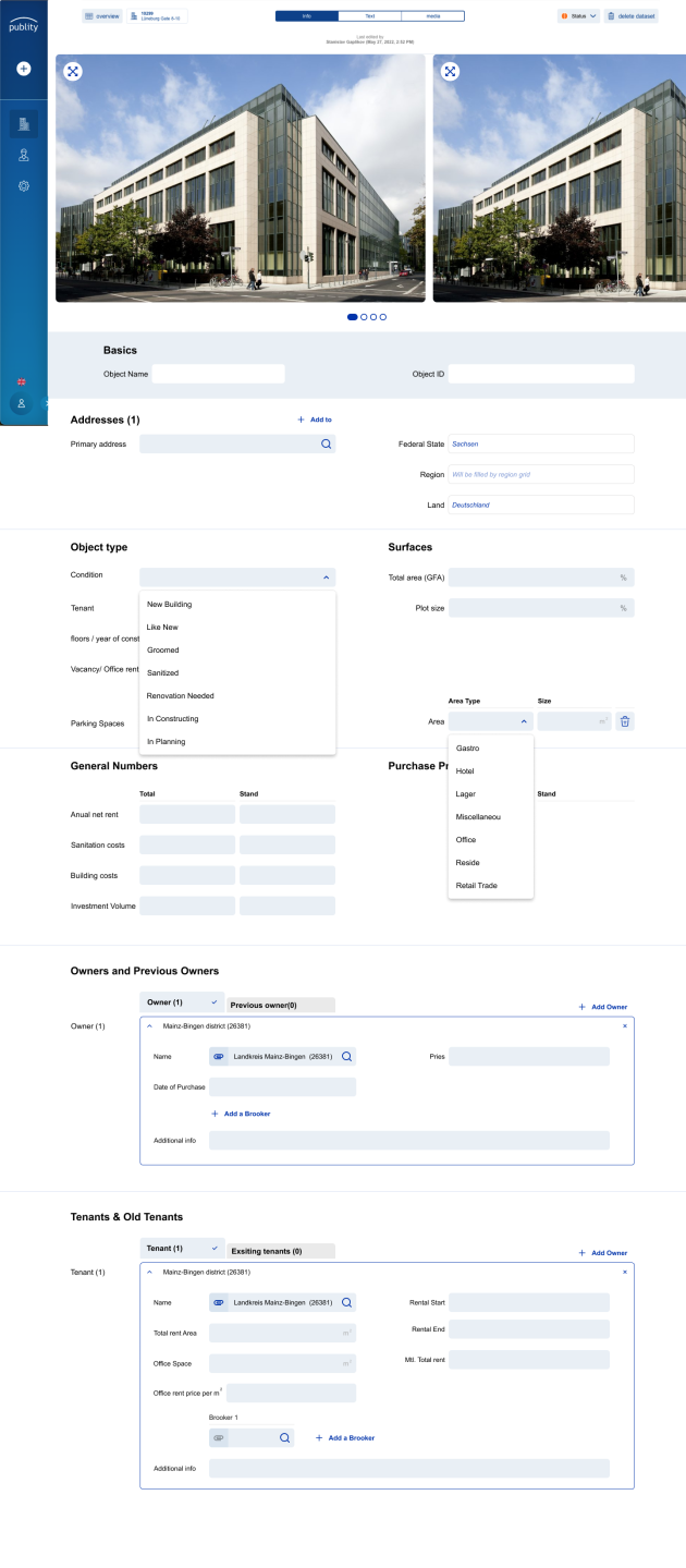 publity Dashboard